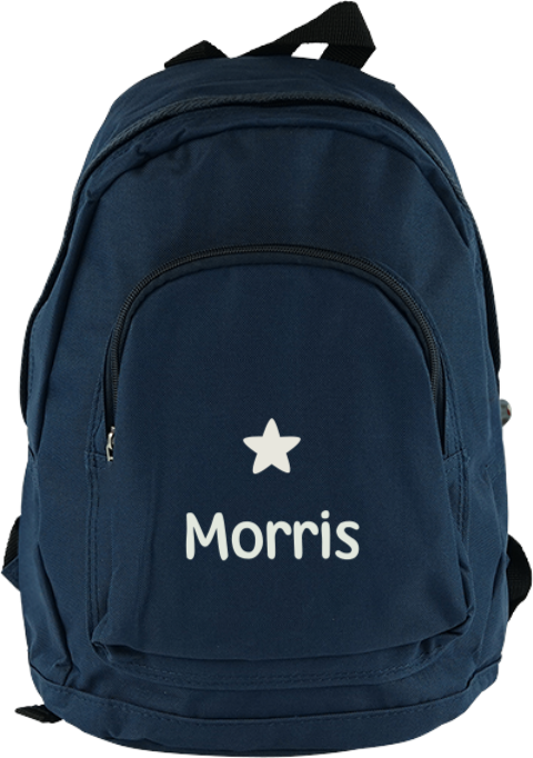 Junior rugzak met ster en naam
