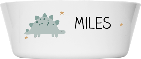 Stoer Kinderkommetje met naam en dino