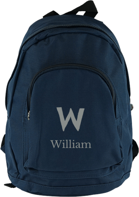 Junior rugzak met initiaal en naam
