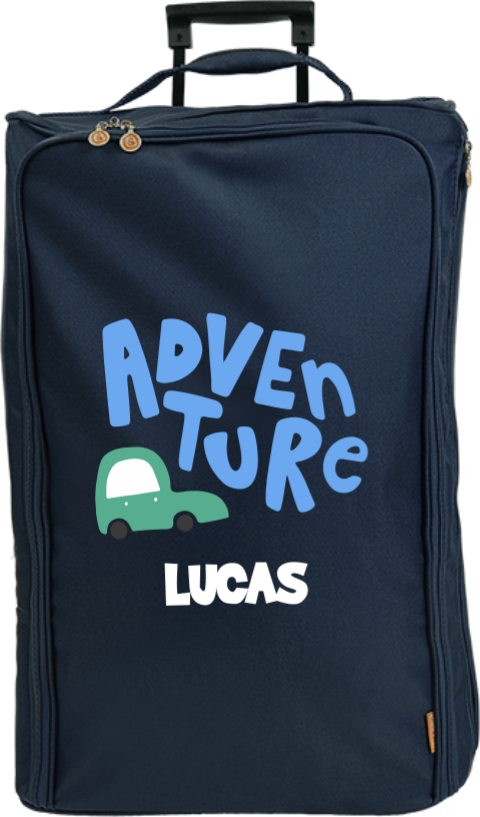Reistrolley XL met naam en auto