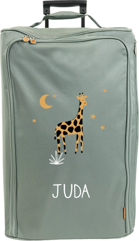 Reistrolley XL met naam en giraffe
