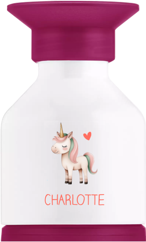 Dopper drinkfles met eenhoorn en naam