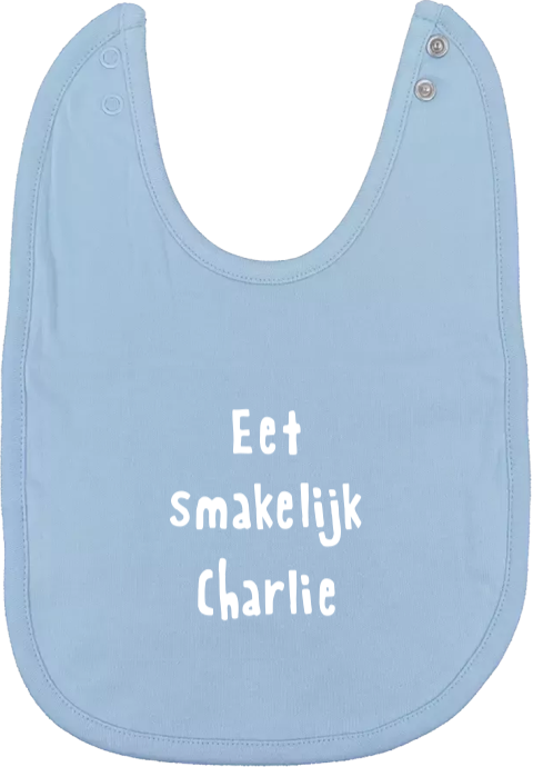 Slabbetje met tekst en naam