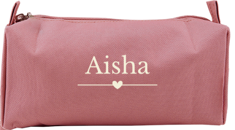 Etui met naam en hartje