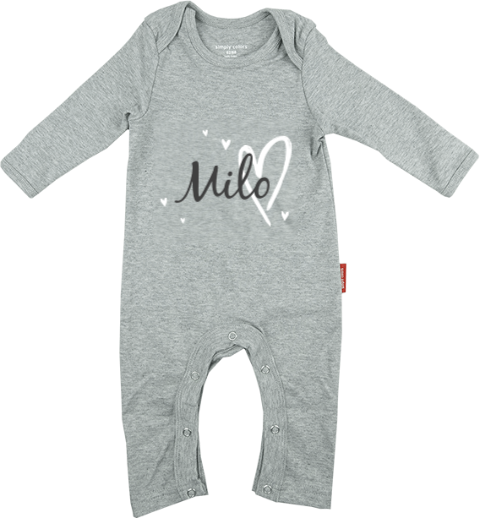 Lief boxpakje met naam en hartjes