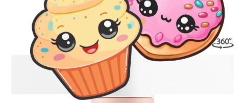 Dopper Thermosfles met naam, regenboog en kawaii