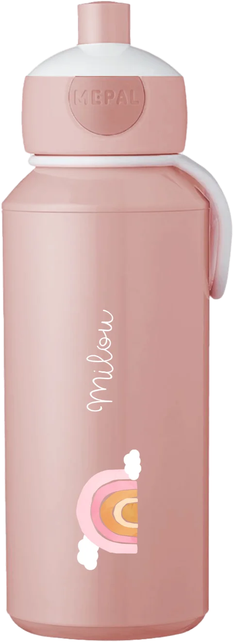 Mepal - Campus flip-up thermosfles, drinkflessen voor kinderen, roestvrij staal, 9 uur warm en 12 uur koud, BPA-vrij, 350 ml, blauw (Cool blue