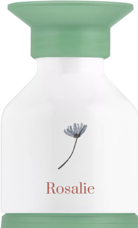 Dopper drinkfles met naam en bloemetje