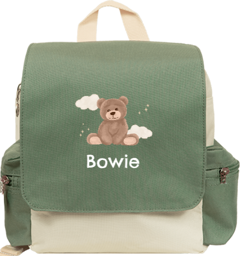 Rugtas Adventure met beertje en naam