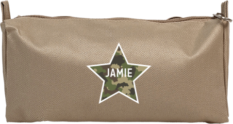 Etui met legerprint ster en naam