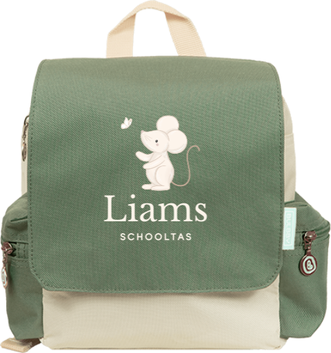 Rugzak adventure met muisje en naam
