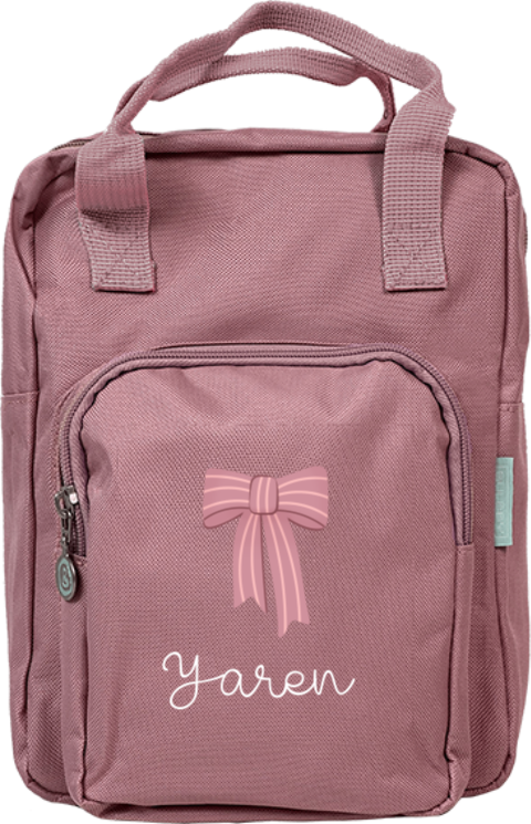 Rugtas Classic met naam en strik