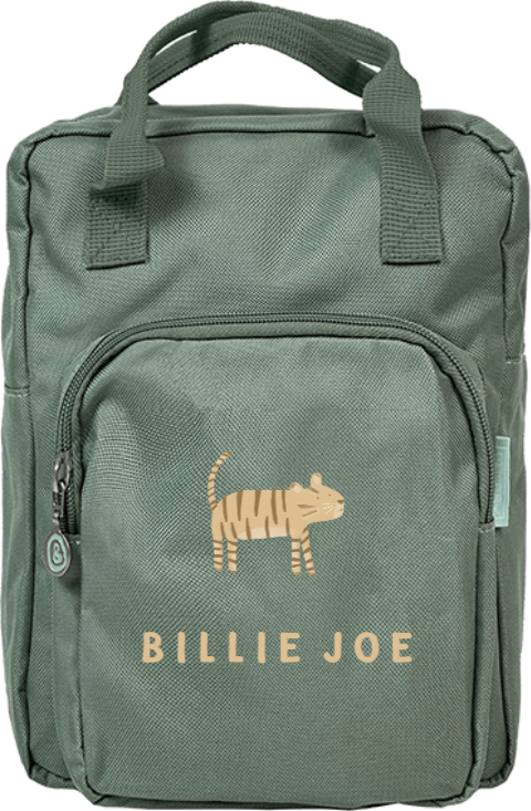 Rugtas Classic met tijger en naam