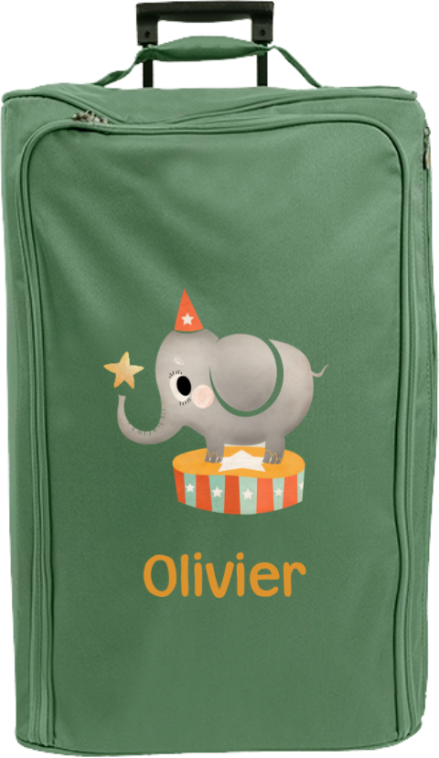 Reistrolley XL met naam en circus olifant