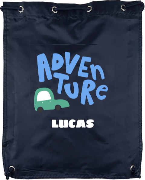 Gymtas met naam en auto