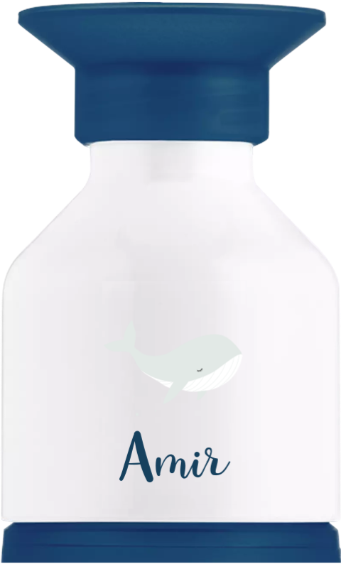 Dopper drinkfles met walvis en naam