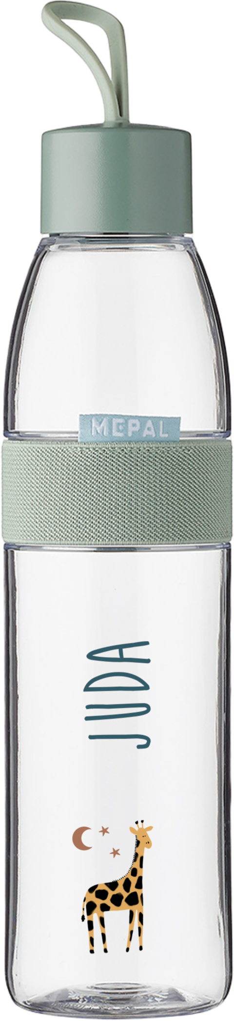 Mepal waterfles Ellipse met giraf en naam