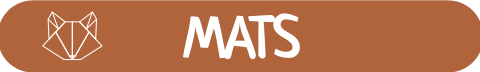 Naamsticker klein met geometrisch vosje - 20 per vel