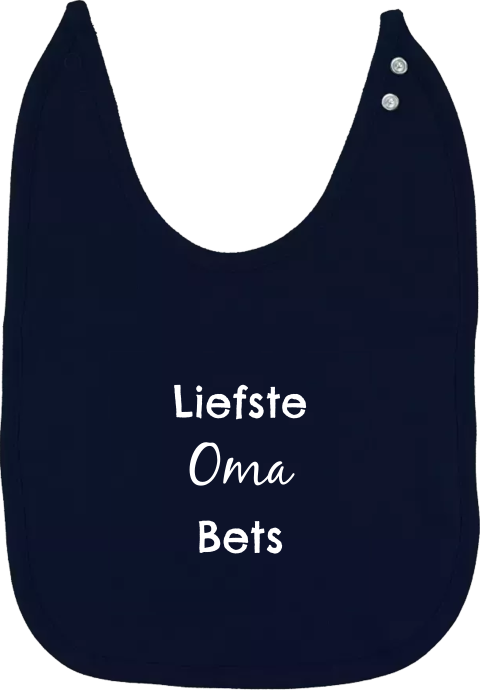 Mooi slabbetje met tekst voor oma