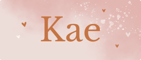 Naamsticker groot met roze watercolour en hartjes - 20 per vel