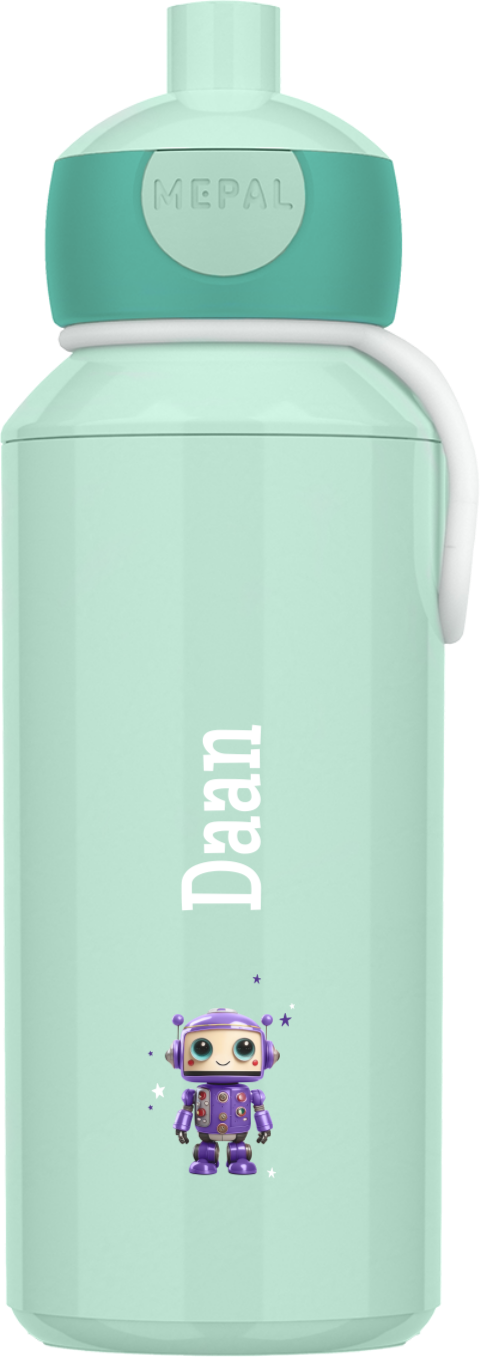 Mepal pop-up drinkfles Campus met naam en robot