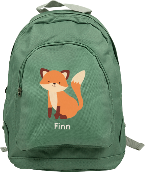 Rugtas Junior met naam en vosje