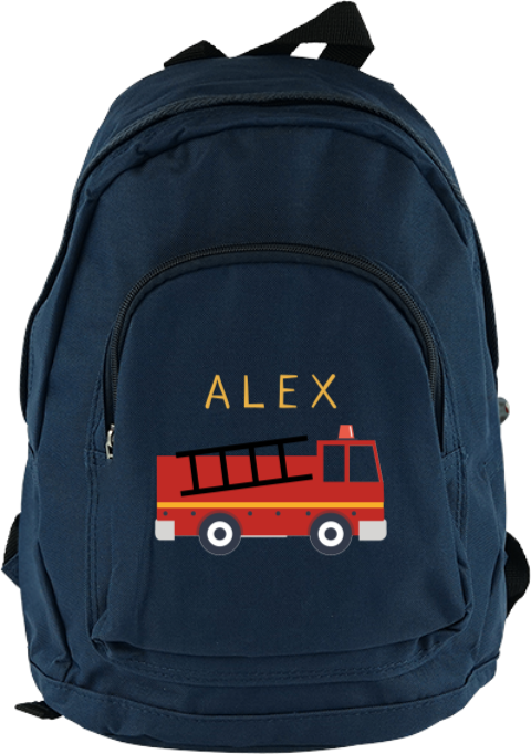 Stoere junior rugzak met brandweerwagen