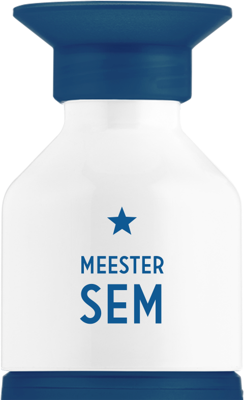 Dopper drinkfles met ster en naam Meester