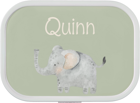 Mepal broodtrommel Campus met naam en olifant