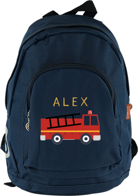 Stoere junior rugzak met brandweerwagen