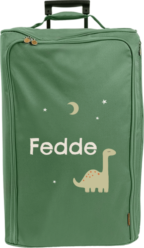 Reistrolley XL met naam en dino 