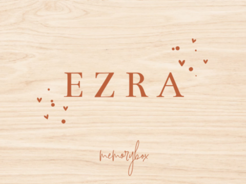 Neutrale memorybox met naam