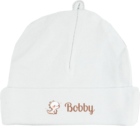 Babymuts met naam en dino