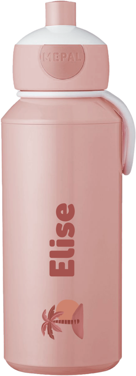 Mepal pop-up drinkfles Campus met naam en palmboom-DC 00037