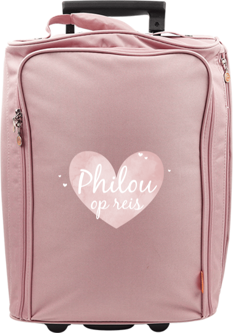 Reistrolley met naam en hart