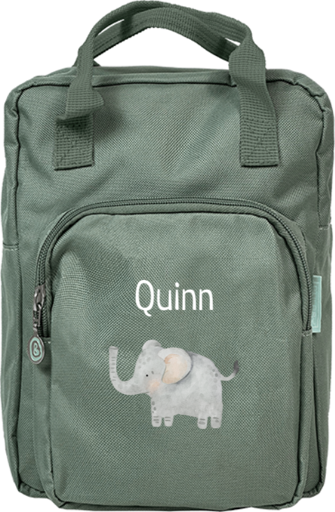 Rugtas Classic met naam en olifant