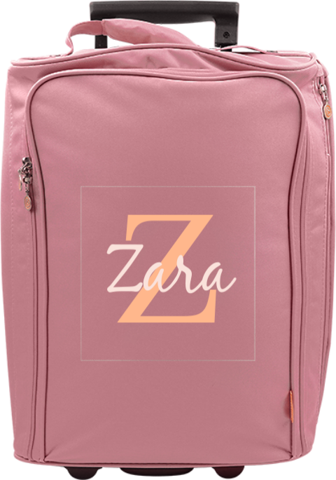 Reistrolley met initiaal en naam