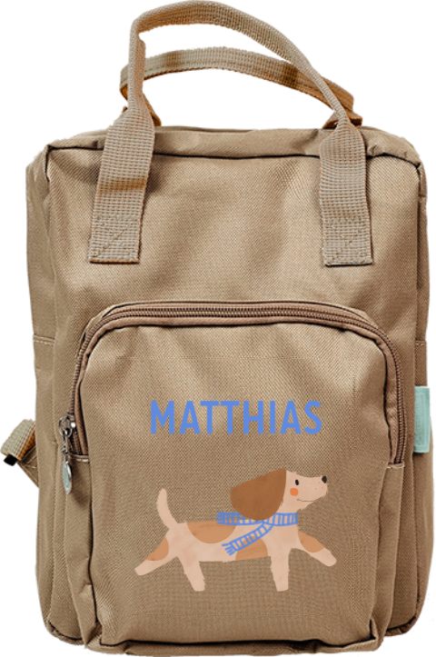 Lieve rugzak classic met naam en teckeltje
