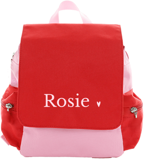 Rugzak Adventure met naam en hartje