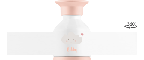 Dopper drinkfles met naam en wolkje