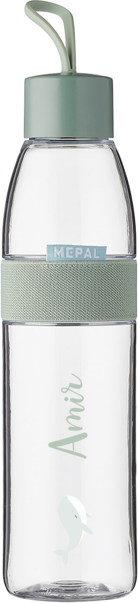 Mepal waterfles Ellipse met walvis en naam
