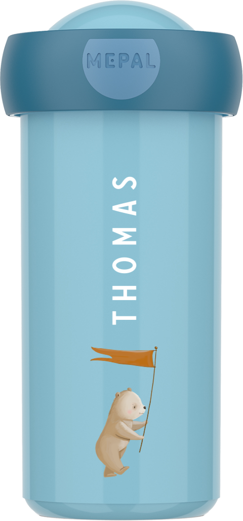 Mepal Campus schoolbeker met naam en dierenparade