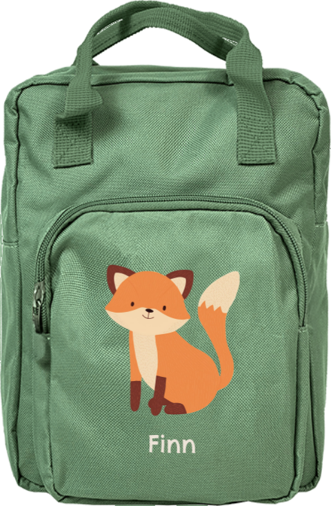 Rugtas Classic met naam en vosje