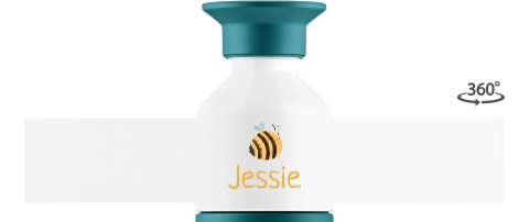 Dopper thermosfles met naam en bijtje