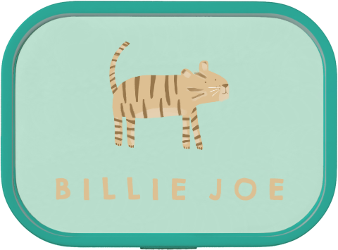 Mepal broodtrommel Campus met tijger en naam