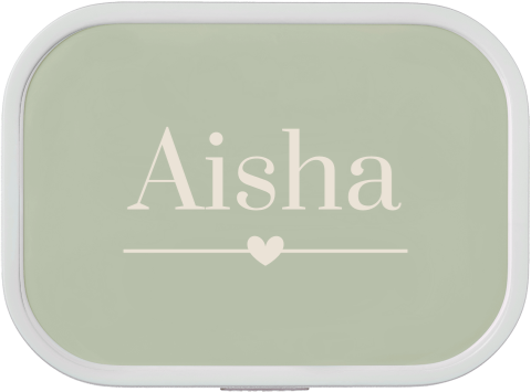 Mepal lunchbox Campus met naam en hartje