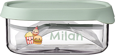 Mepal fruitbox met Kawaii illustraties en naam
