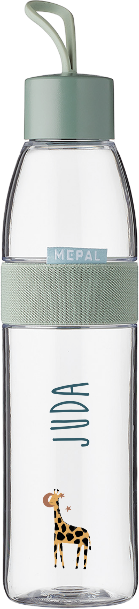 Mepal waterfles Ellipse met giraf en naam