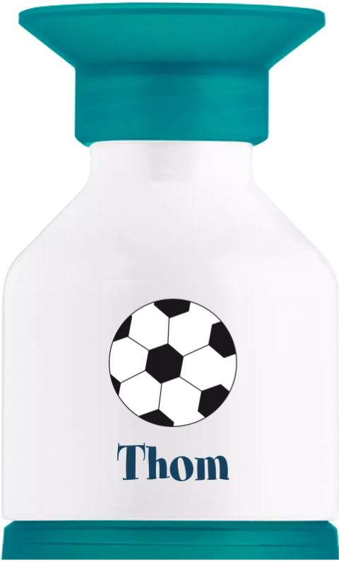 Dopper drinkfles met voetbal en naam