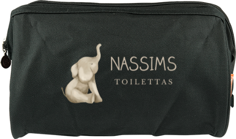 Avontuurlijke toilettas met naam en olifantje